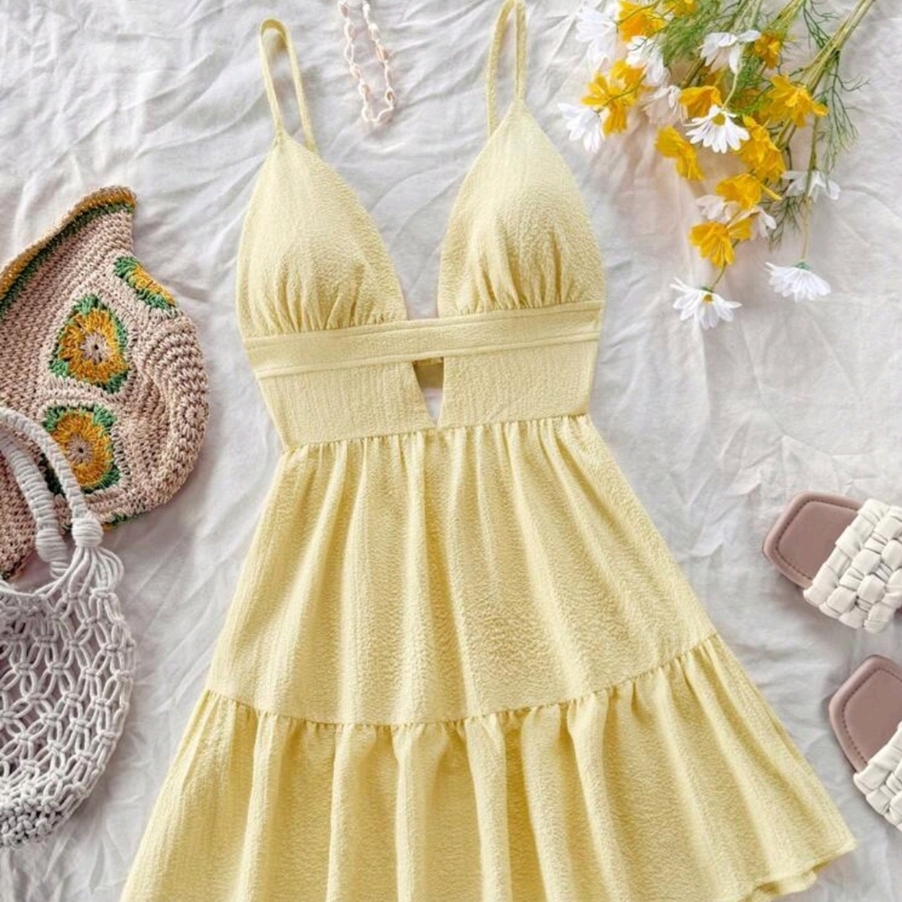 Elegant Yellow Sundress